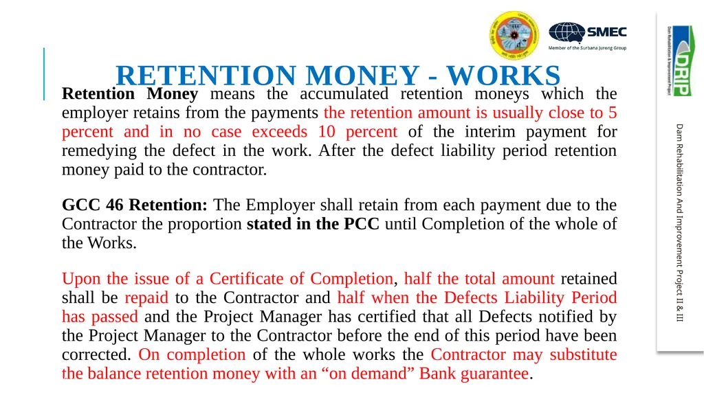 Important aspects of procurement and contract - slide 34 of 40