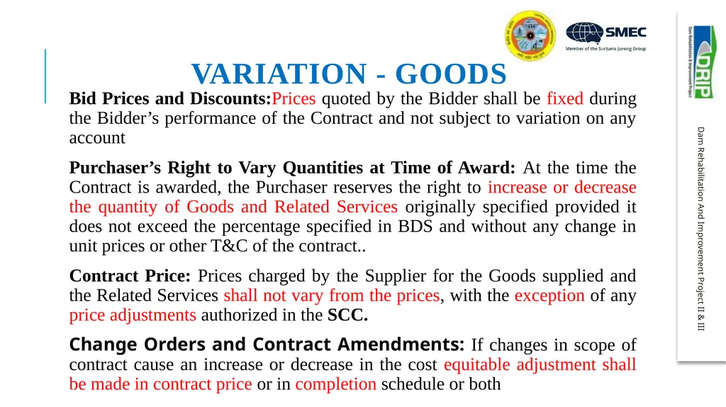 Important aspects of procurement and contract - slide 28 of 40