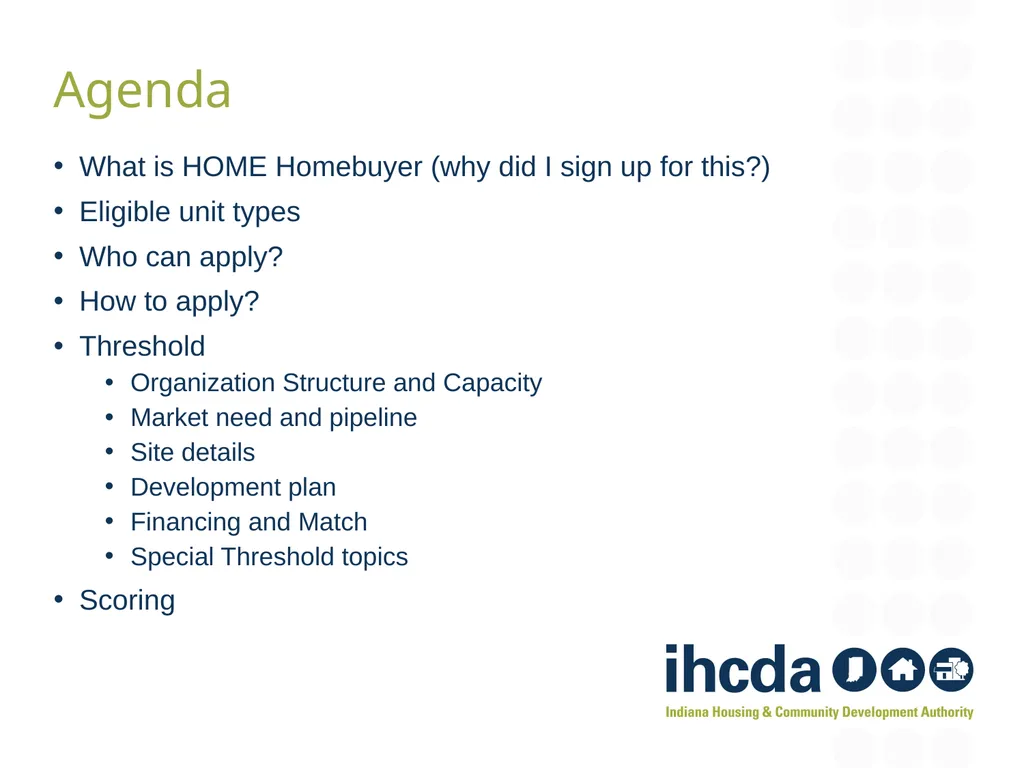 IHCDA HOME Homebuyer Program Applying 101 Samantha - slide 3 of 61