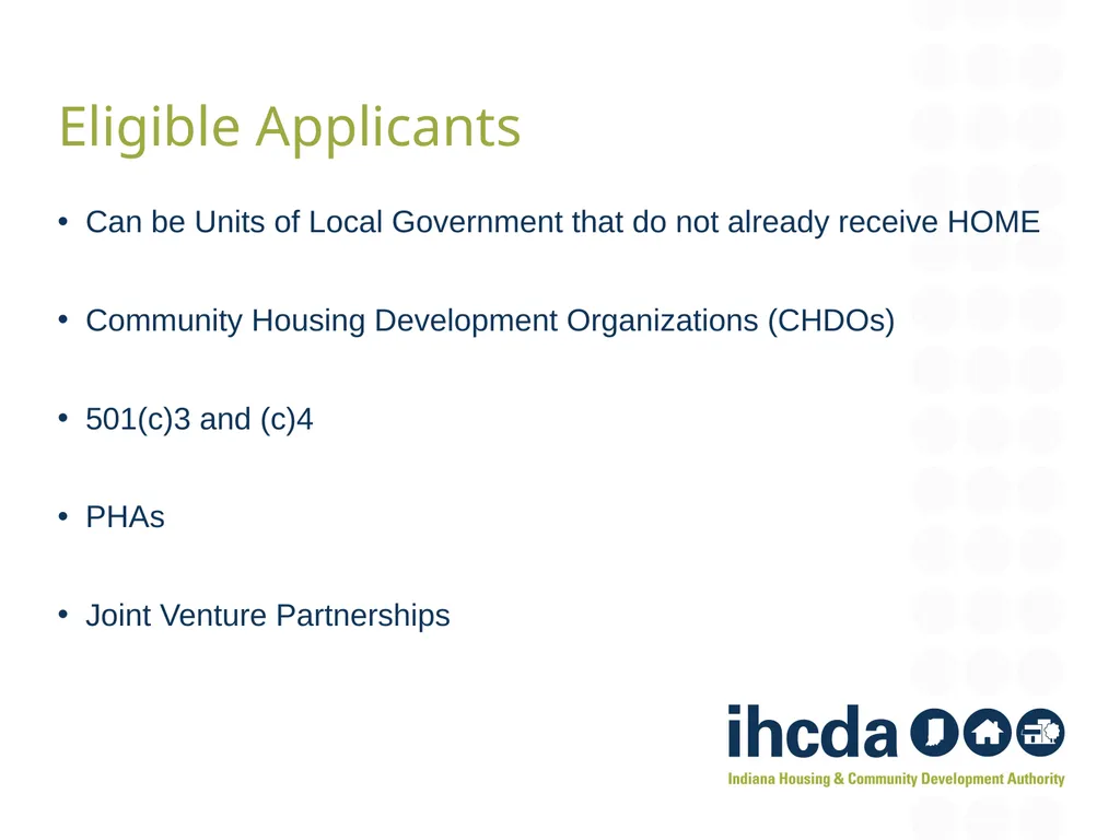 IHCDA HOME Homebuyer Program Applying 101 Samantha - slide 9 of 61