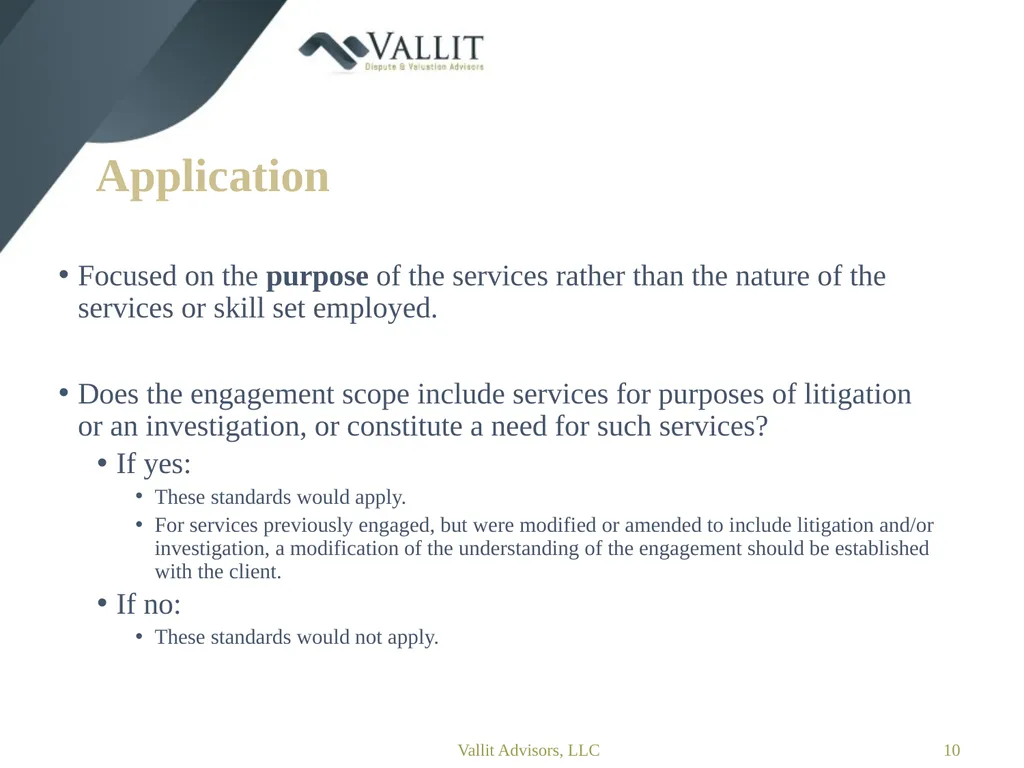 Statement on Standards for Forensic Services (SSFS - slide 10 of 37