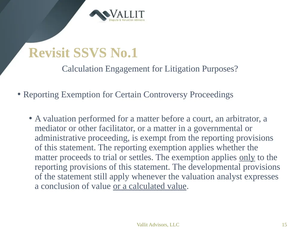 Statement on Standards for Forensic Services (SSFS - slide 15 of 37