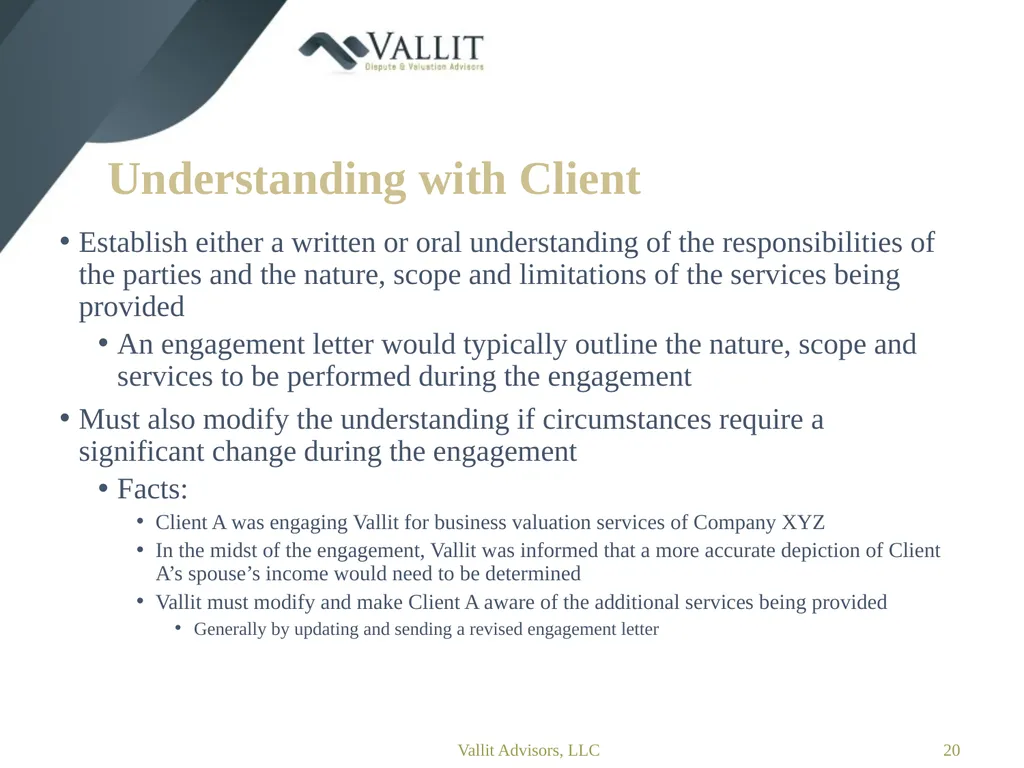 Statement on Standards for Forensic Services (SSFS - slide 20 of 37