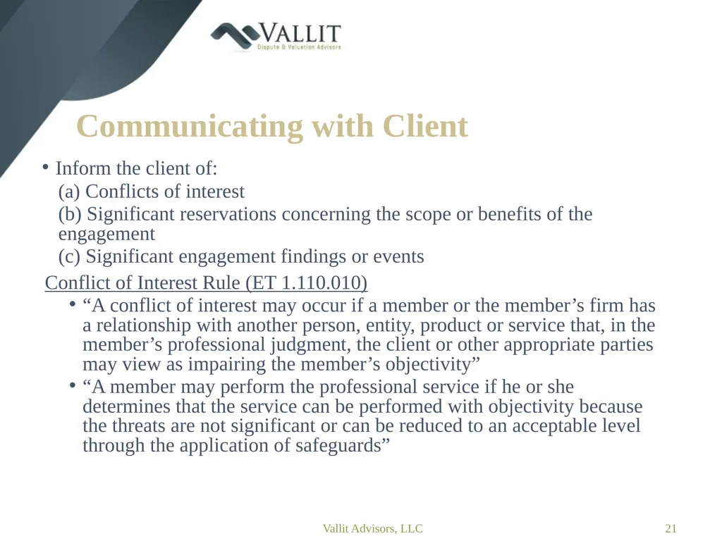 Statement on Standards for Forensic Services (SSFS - slide 21 of 37