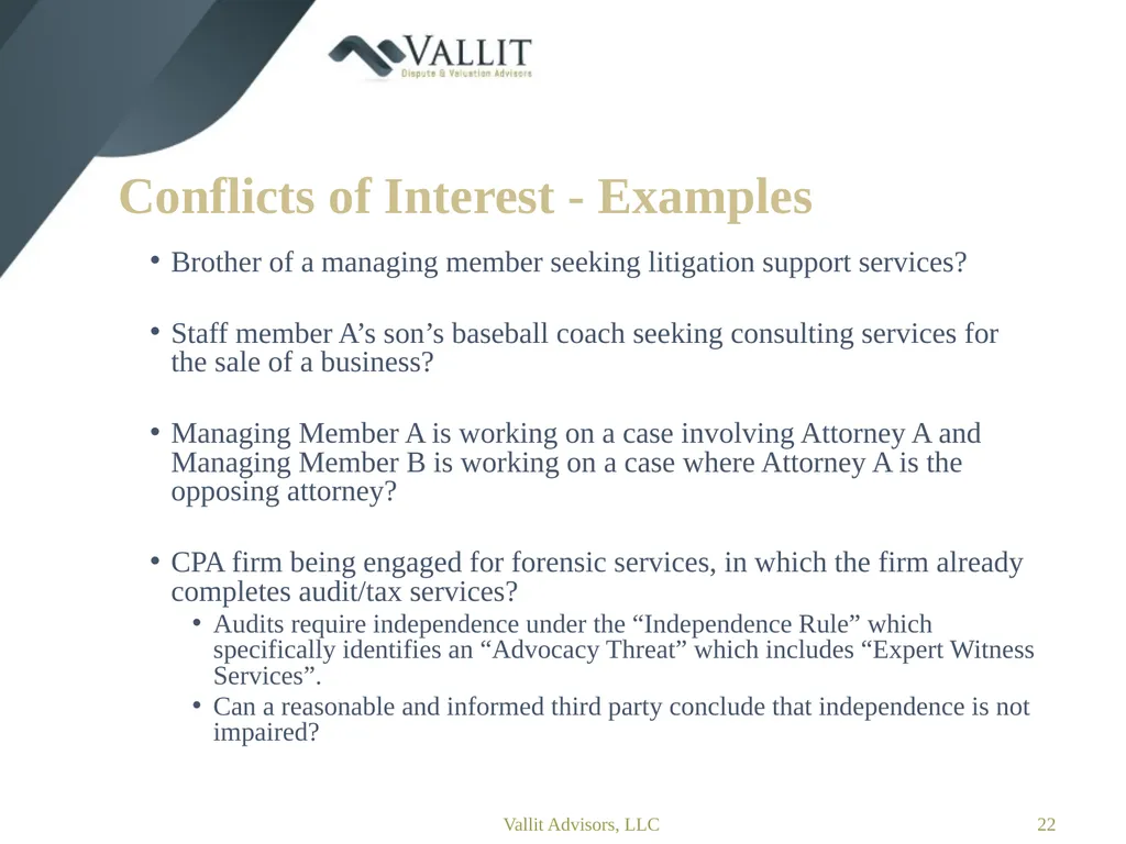 Statement on Standards for Forensic Services (SSFS - slide 22 of 37
