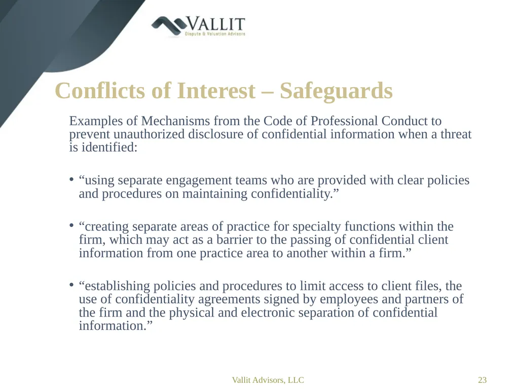 Statement on Standards for Forensic Services (SSFS - slide 23 of 37