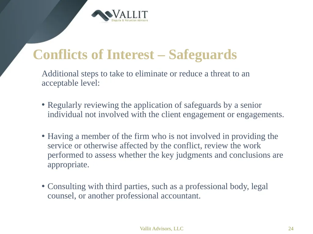 Statement on Standards for Forensic Services (SSFS - slide 24 of 37