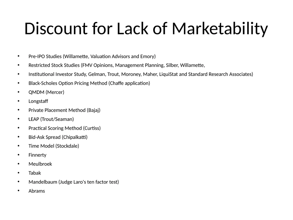 Reviewing a Business Valuation Riley J. - slide 61 of 61