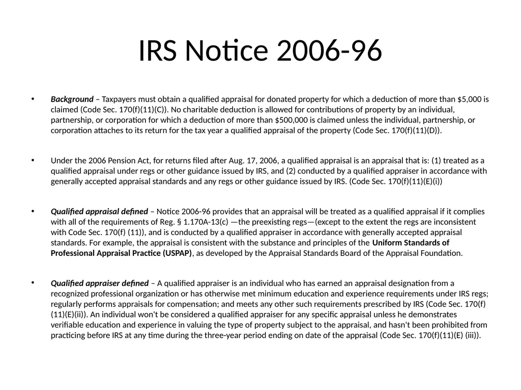 Reviewing a Business Valuation Riley J. - slide 11 of 61
