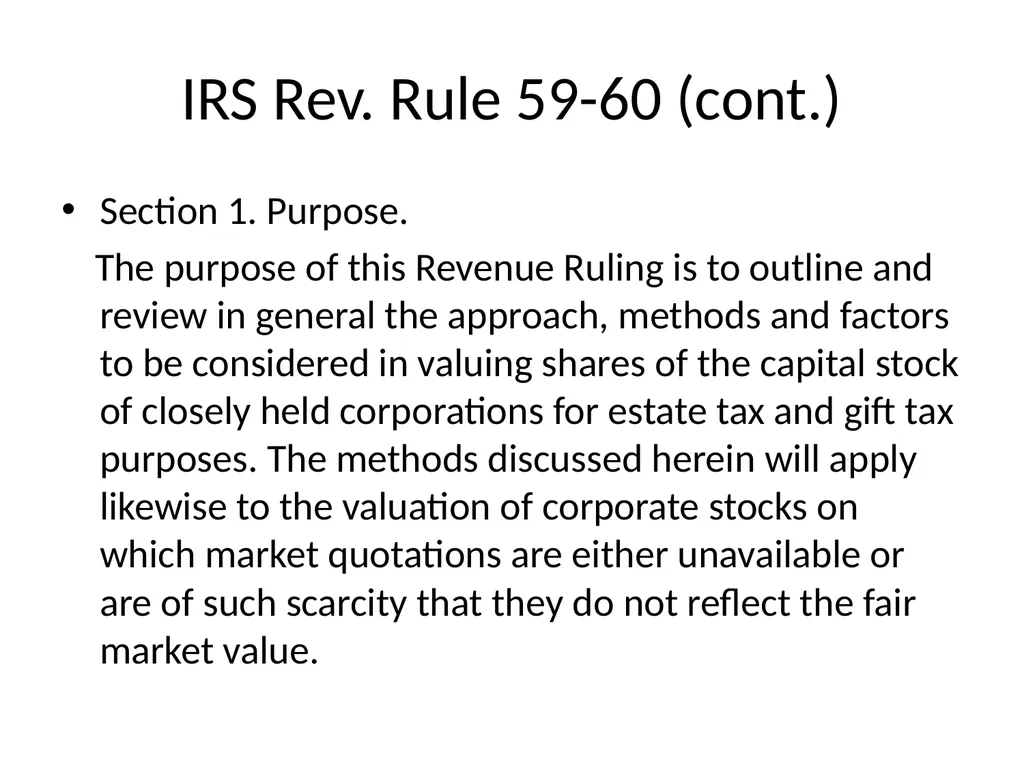 Reviewing a Business Valuation Riley J. - slide 19 of 61