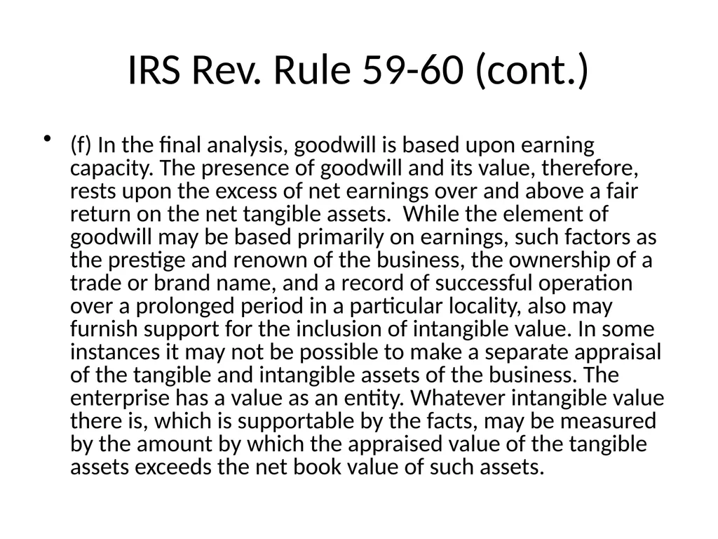 Reviewing a Business Valuation Riley J. - slide 28 of 61