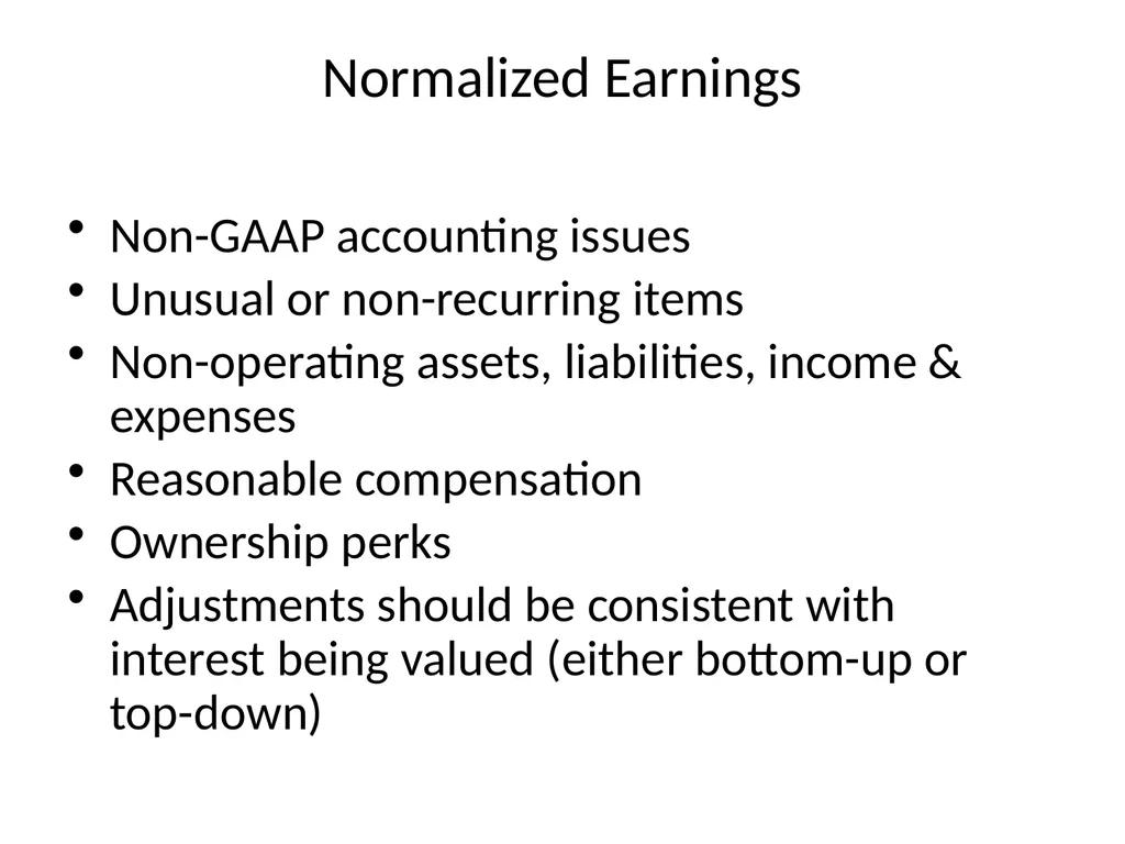 Reviewing a Business Valuation Riley J. - slide 57 of 61