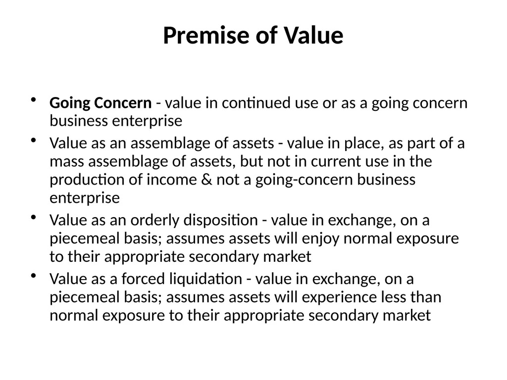 Reviewing a Business Valuation Riley J. - slide 7 of 61