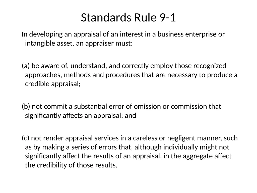 Reviewing a Business Valuation Riley J. - slide 44 of 61