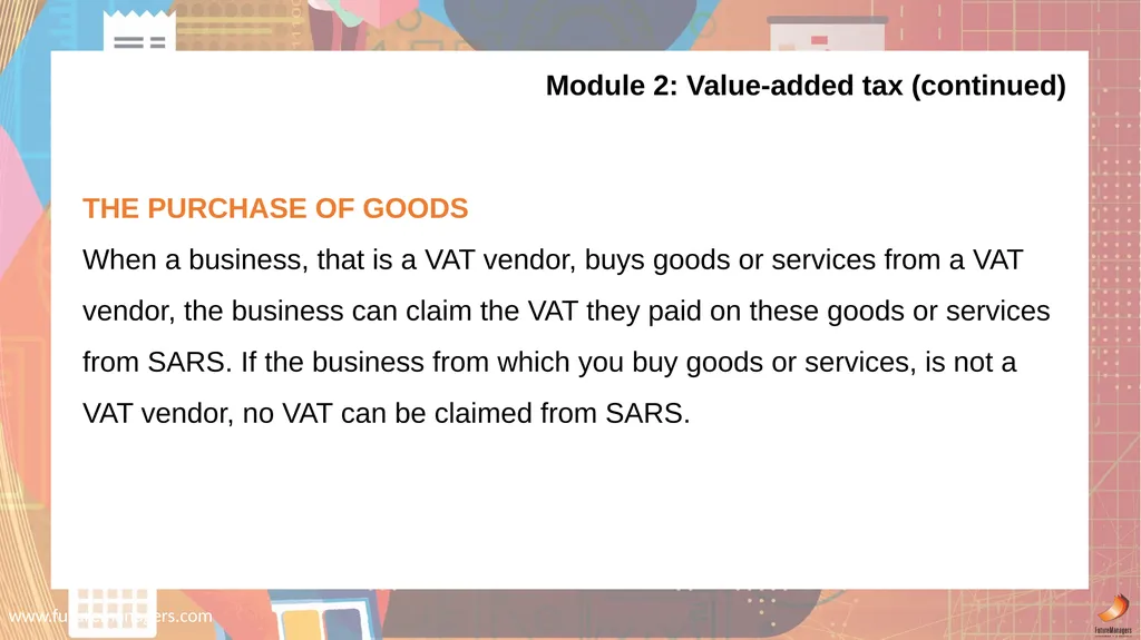 Financial Accounting N6 www.futuremanagers.com - slide 12 of 40