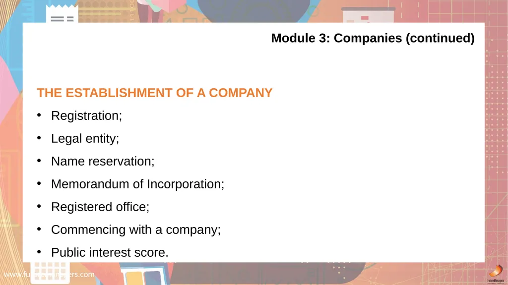 Financial Accounting N6 www.futuremanagers.com - slide 15 of 40