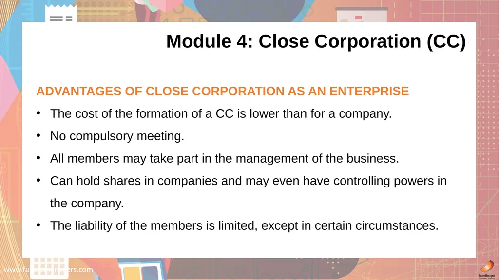 Financial Accounting N6 www.futuremanagers.com - slide 20 of 40