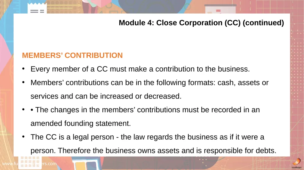 Financial Accounting N6 www.futuremanagers.com - slide 22 of 40