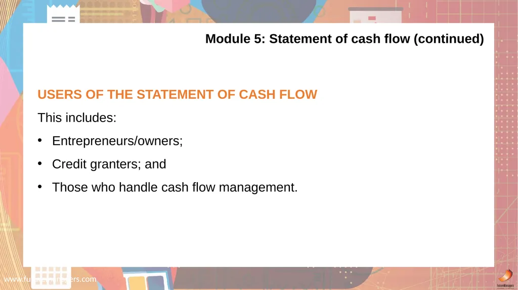 Financial Accounting N6 www.futuremanagers.com - slide 28 of 40