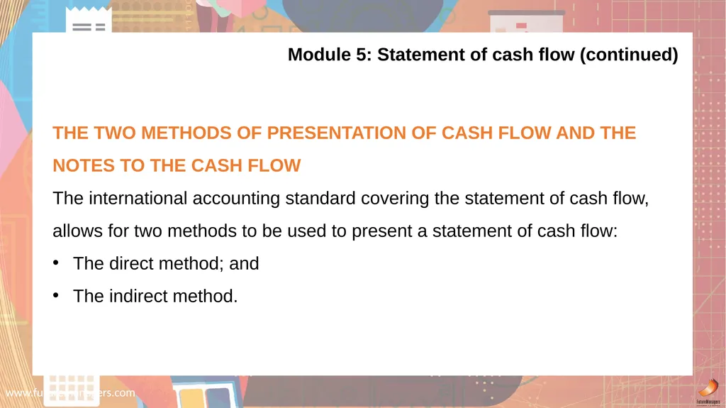Financial Accounting N6 www.futuremanagers.com - slide 33 of 40