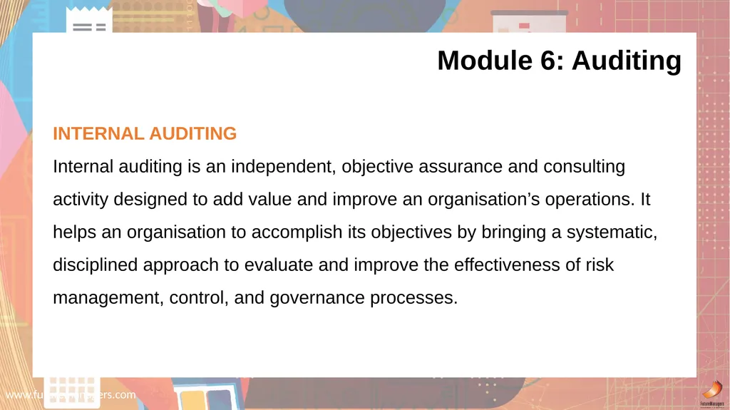 Financial Accounting N6 www.futuremanagers.com - slide 36 of 40