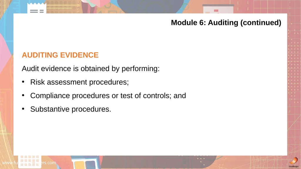 Financial Accounting N6 www.futuremanagers.com - slide 39 of 40