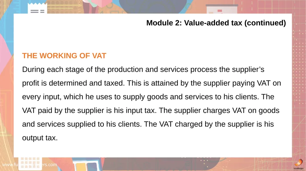 Financial Accounting N6 www.futuremanagers.com - slide 8 of 40