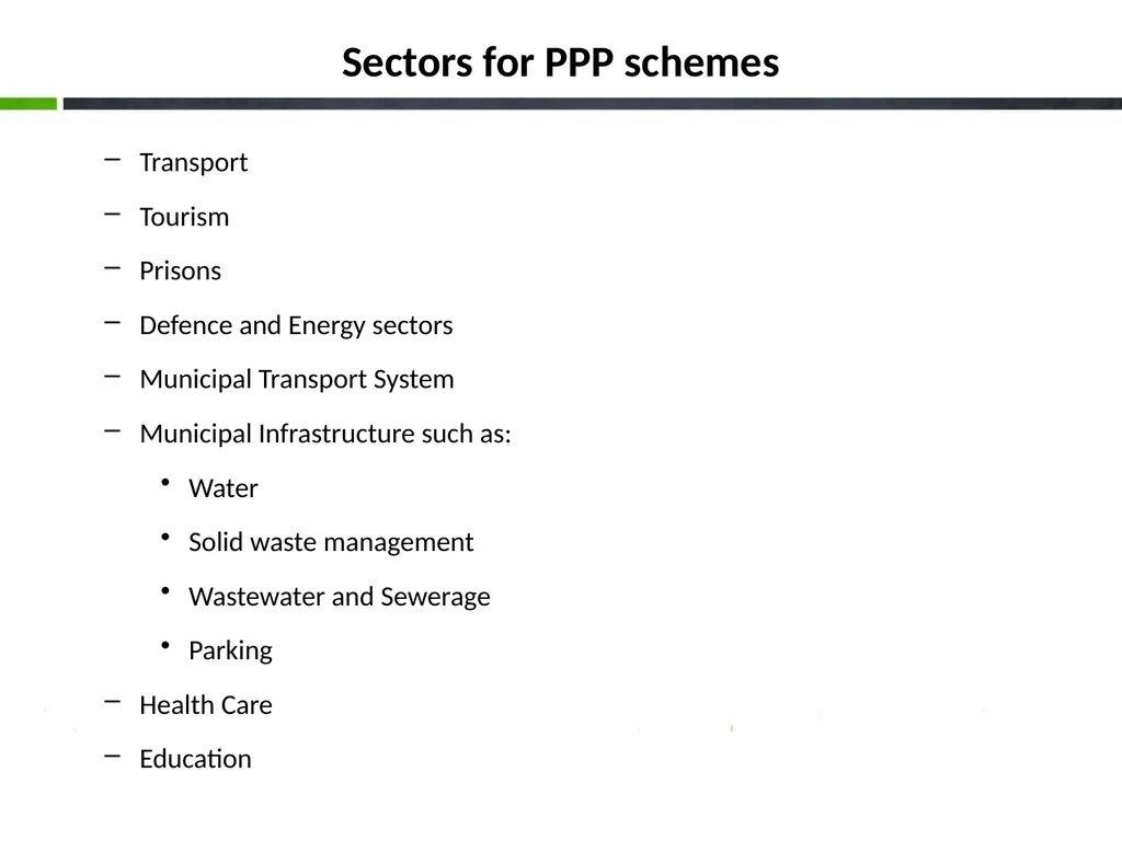 Project Development under Public Private - slide 19 of 25