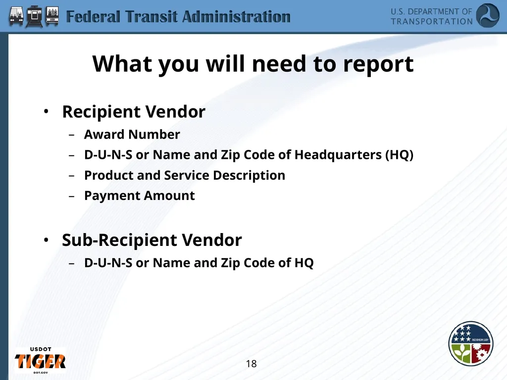 Implementing the Requirements of Section 1512 of - slide 18 of 60