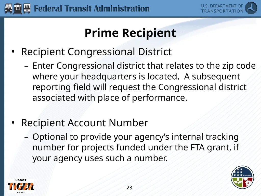 Implementing the Requirements of Section 1512 of - slide 23 of 60