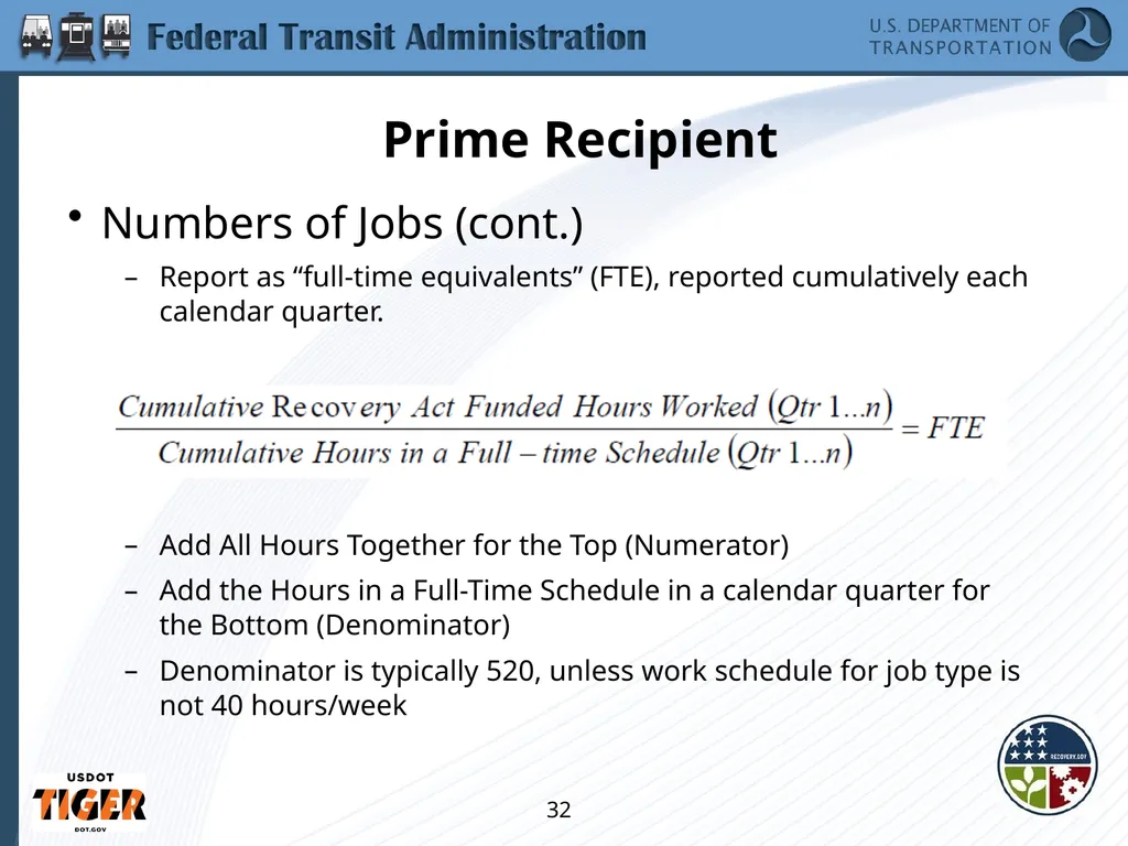 Implementing the Requirements of Section 1512 of - slide 32 of 60