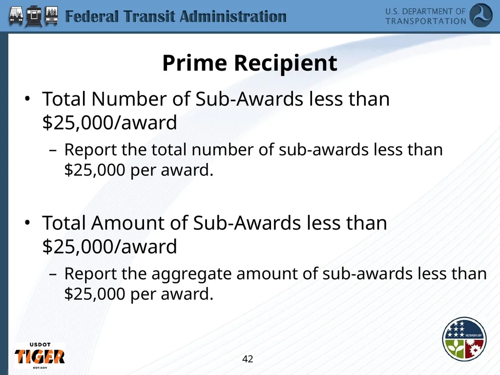 Implementing the Requirements of Section 1512 of - slide 42 of 60