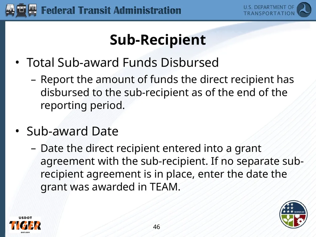 Implementing the Requirements of Section 1512 of - slide 46 of 60