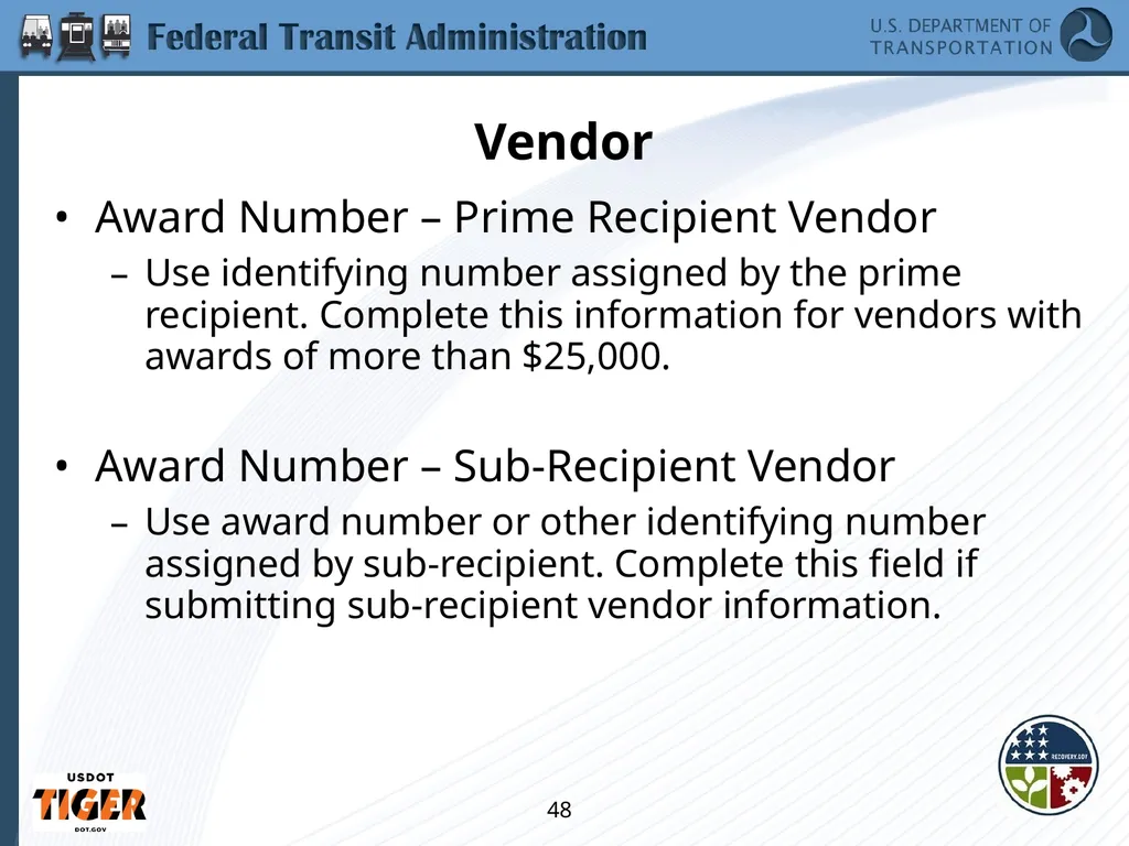 Implementing the Requirements of Section 1512 of - slide 48 of 60