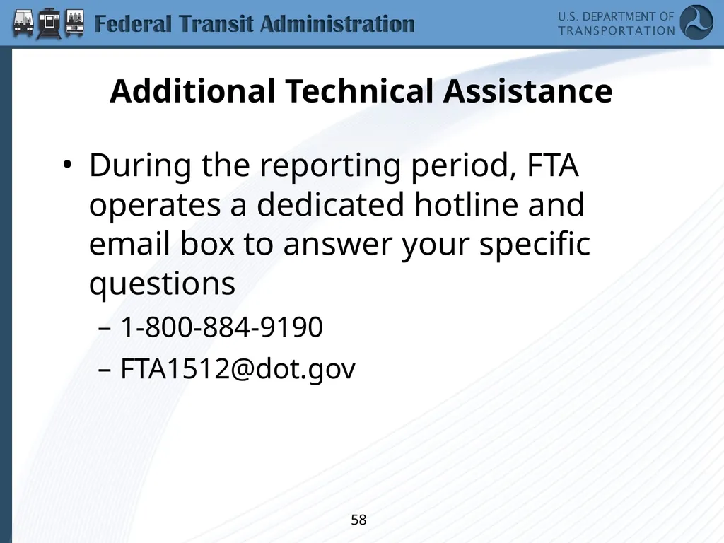 Implementing the Requirements of Section 1512 of - slide 58 of 60