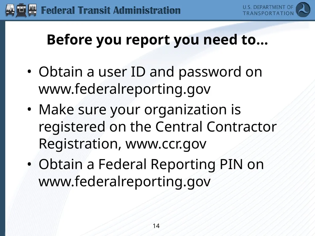 Implementing the Requirements of Section 1512 of - slide 14 of 60
