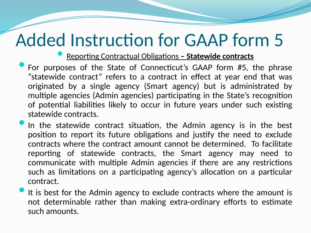 GAAP Training How to prepare the GAAP forms - slide 53 of 111