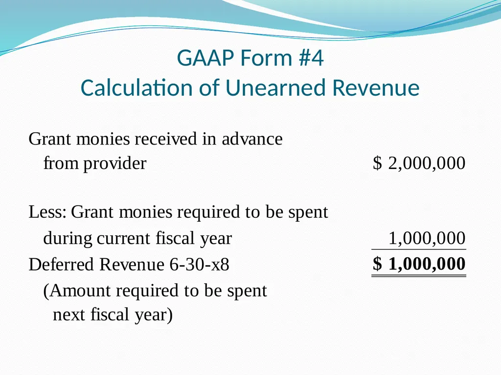 GAAP Training How to prepare the GAAP forms - slide 48 of 111