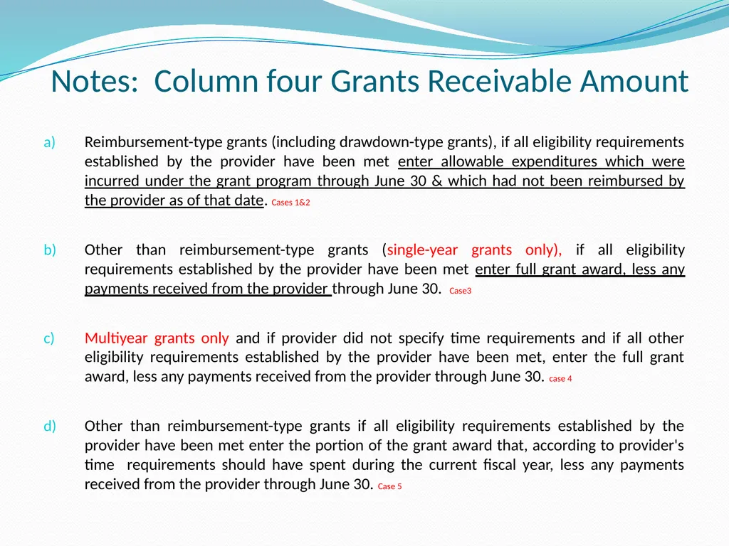 GAAP Training How to prepare the GAAP forms - slide 35 of 111