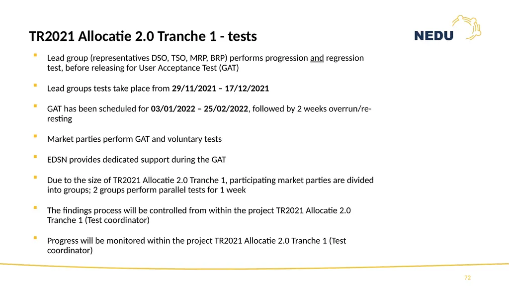 1st Information session TR2021 Programme Allocatie - slide 72 of 83