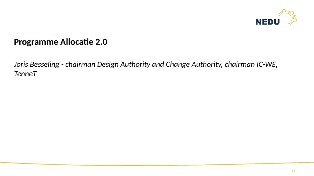 1st Information session TR2021 Programme Allocatie - slide 11 of 83
