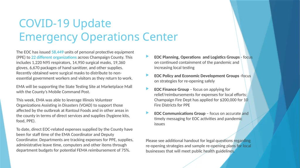 Annual Report to the County Board from the County - slide 17 of 19