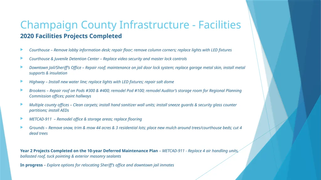 Annual Report to the County Board from the County - slide 7 of 19