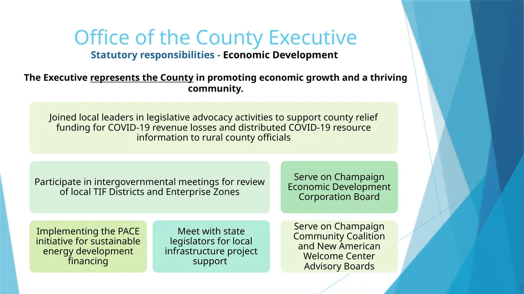 Annual Report to the County Board from the County - slide 5 of 19