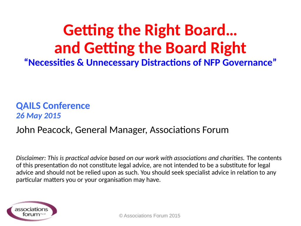 Getting the Right Board… and Getting the Board - slide 1 of 28