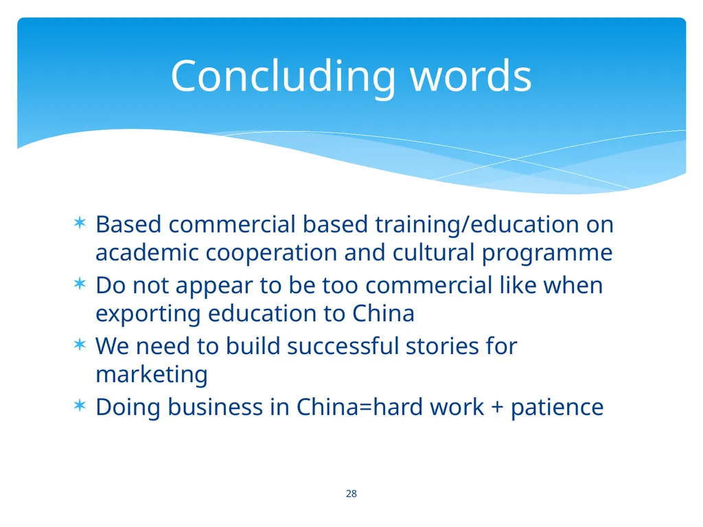 Marketing and branding for Finnish education - slide 28 of 28