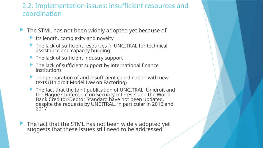 The UNCITRAL Model Law on Secured Transactions: - slide 7 of 10