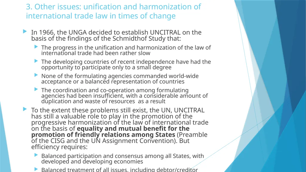 The UNCITRAL Model Law on Secured Transactions: - slide 9 of 10