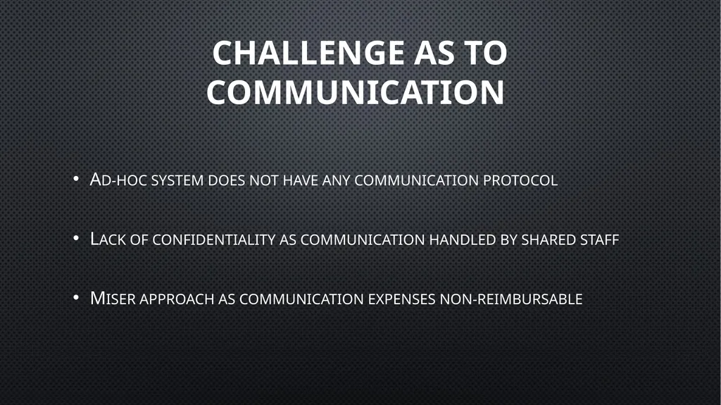 challenge of transitioning Association __________ - slide 11 of 23