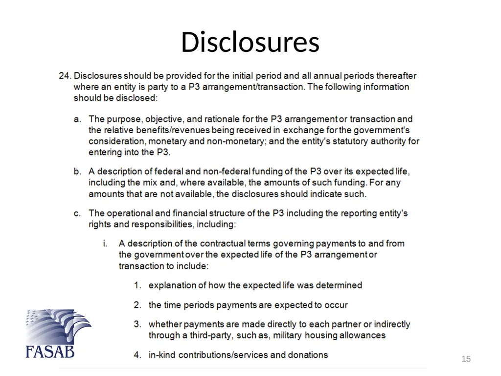 Federal Accounting Standards Advisory Board - slide 15 of 24